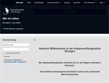 Tablet Screenshot of katzenauffangstation.ch